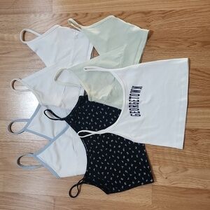 5 Brandy Melville Women's Camisole Crop Top Set